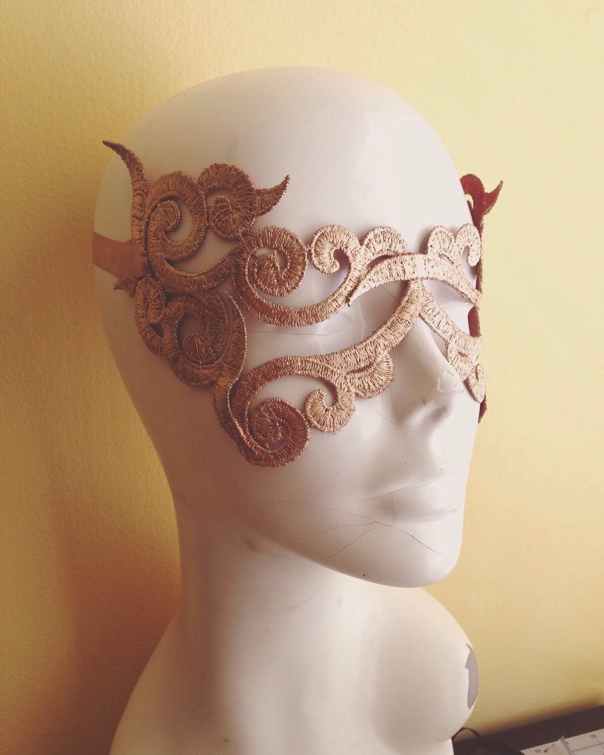Gold sexy mask goddess Mask Gold masquerade mask lace mask
