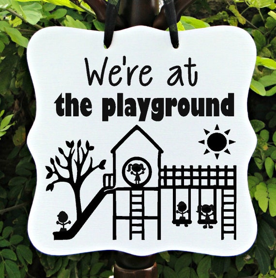 Playground Recess Sign Classroom Kids Children Child by Shambalena