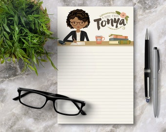 Boss Gift Personalized Notepad • Custom Stationery • Boss's Day • Girl Boss Lady Appreciation Entrepreneur Gift • Customized Notepad 5.5x8.5
