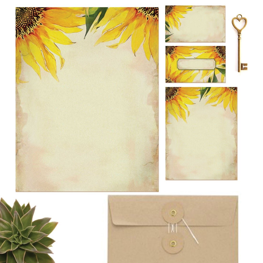 Printable Business Stationery Letterhead Note Business