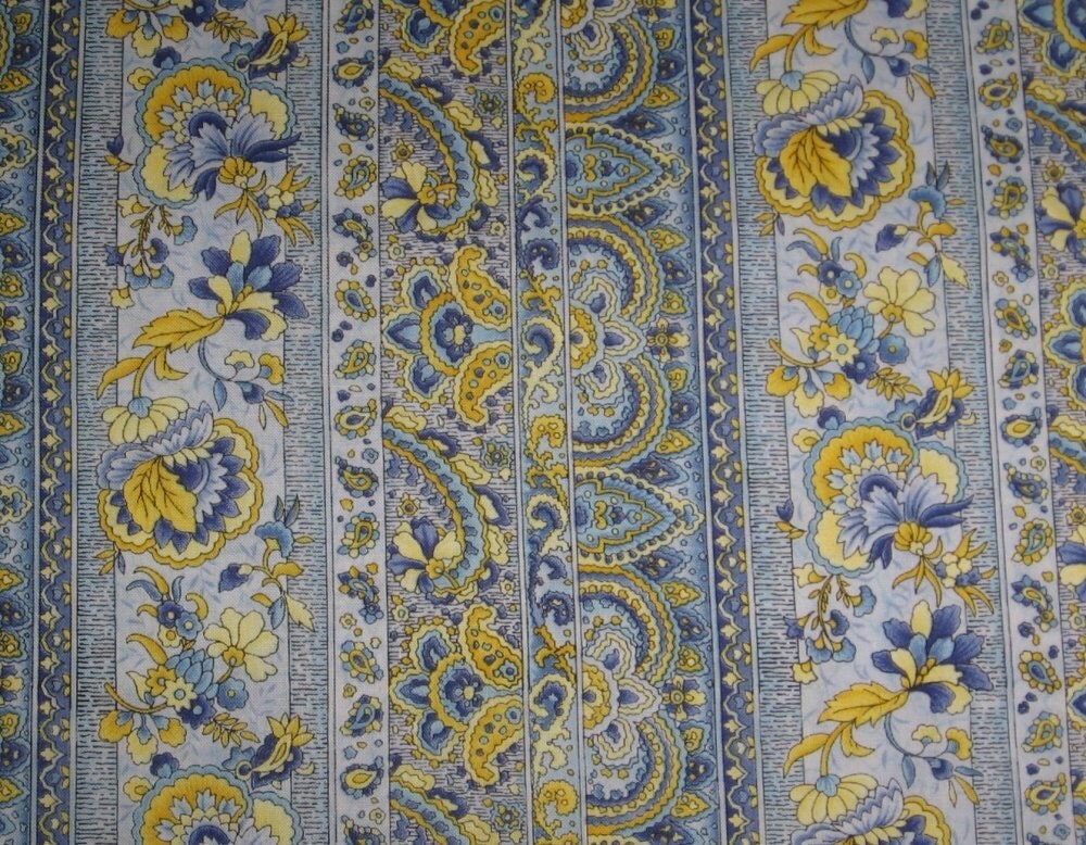 3 Yds Kashmir Style by Hoffman Cotton Quilting Fabric Blue