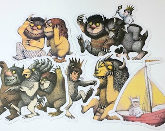 Large Die Cuts - Where the Wild Things Are,Cut Outs,Scrapbooking,Paper Embellishment,Scrapbooking Die Cut,Wild Things,Wild Thing Baby Shower