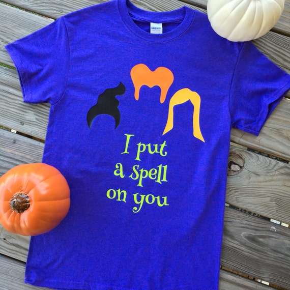 hocus pocus t shirt i put a spell on you