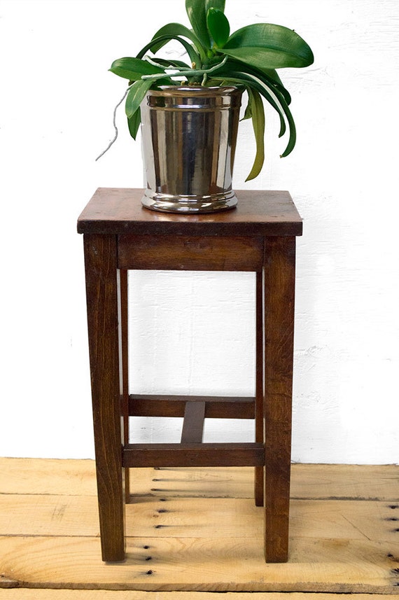 Mission Style Plant Stand Rustic Wood Plant Stand Vintage