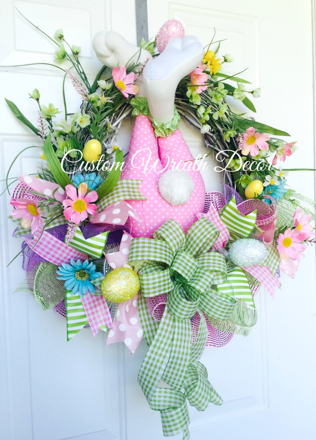 Easter Bunny Wreath Bunny Butt Wreath Bunny Bottom Wreath