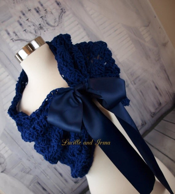 navy blue wedding shawl