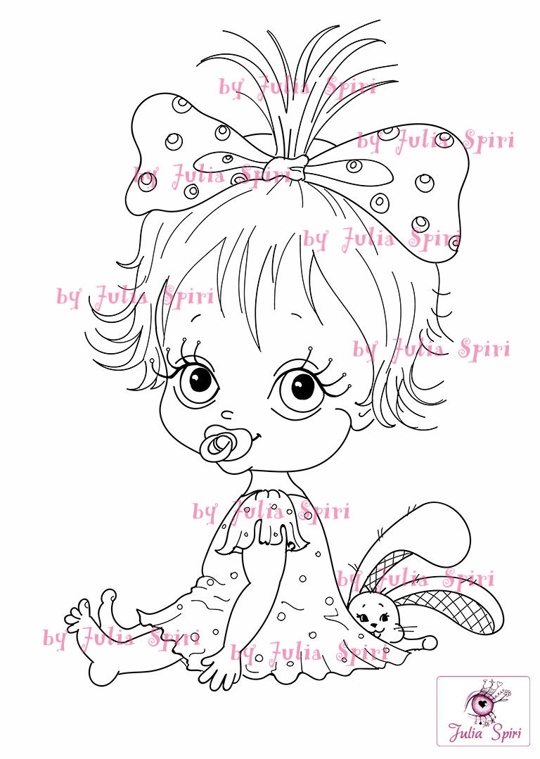 Digi Stamps Scrapbooking printable Digital stamp Baby