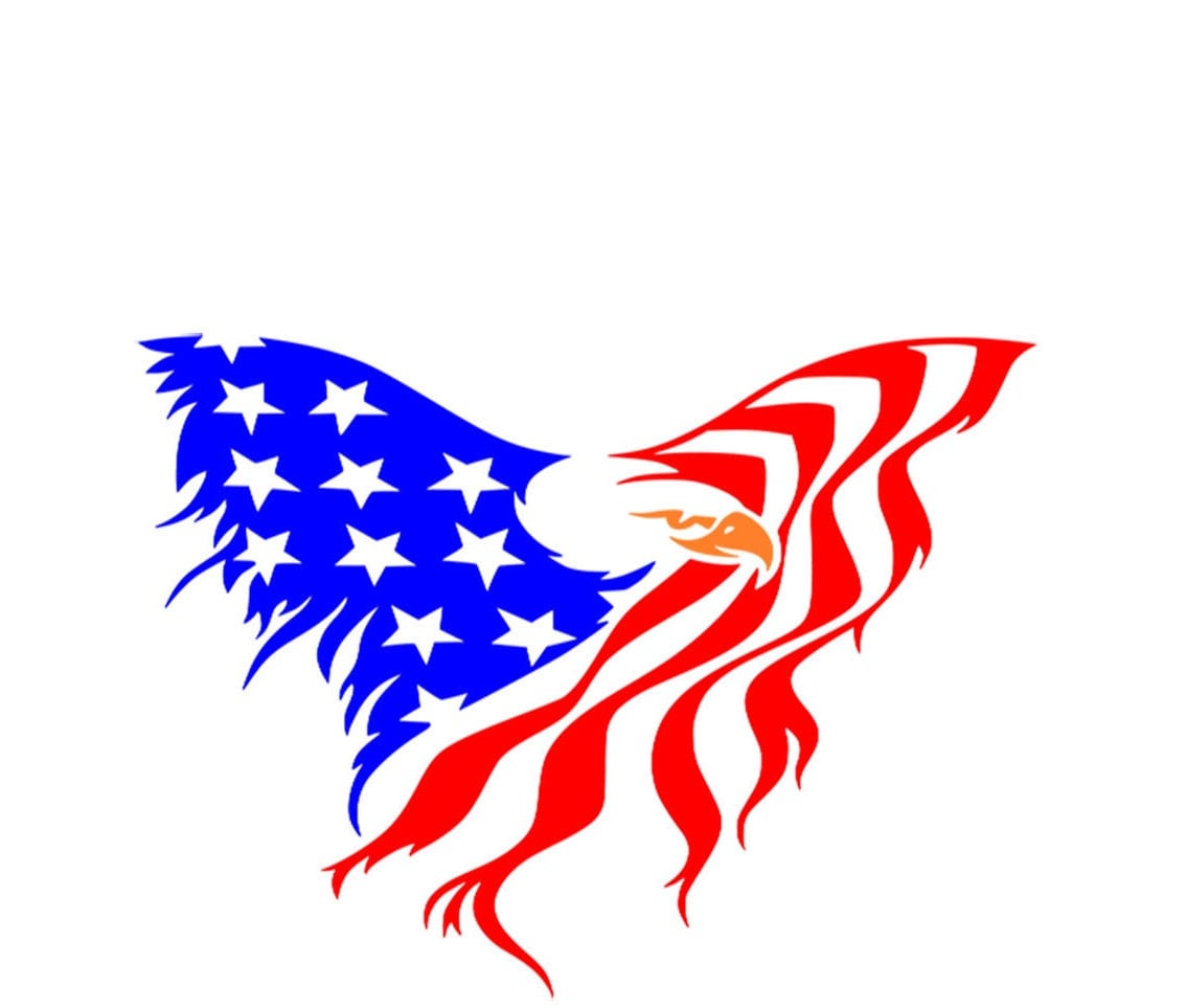 Download American Eagle flag 4th of July svg Memorial Day Cricut
