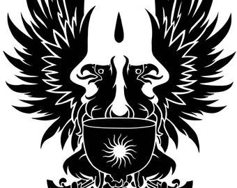 Dragon Age Grey Warden Heraldry Griffon Vinyl Decal