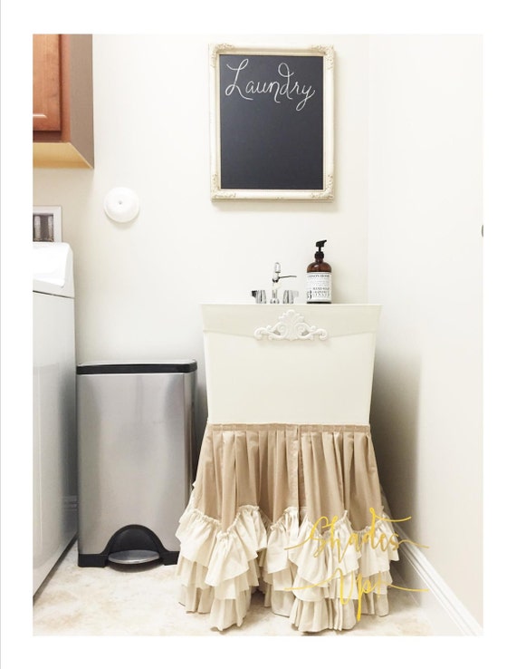 Under The Sink Pleated Ruffled Curtain