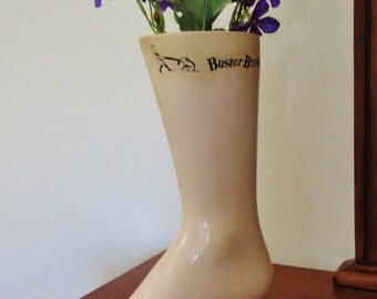 Vintage Buster Brown Mannequin Foot Store Display - Self Standing Weighted Foot!