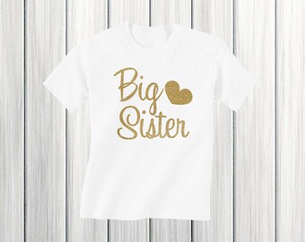 Big Sister Shirt Girl clothes Girl Big Sister Shirt Pregnancy Announcement Shirt I'm going to be a big sister Big sister announcement shirt