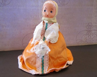 Vintage Russian Samovar Warmer or Tea Cozy Doll and Tea Warmer