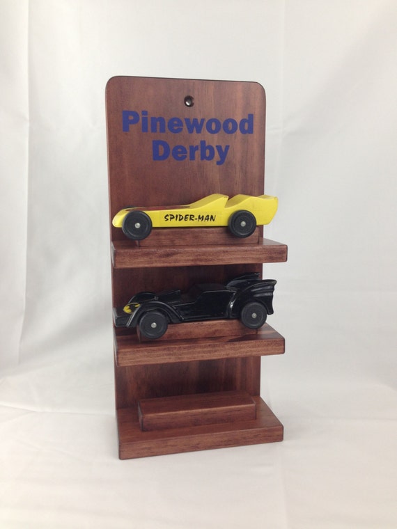 Pinewood Derby Car Three Shelf Display Cubscouts Awana