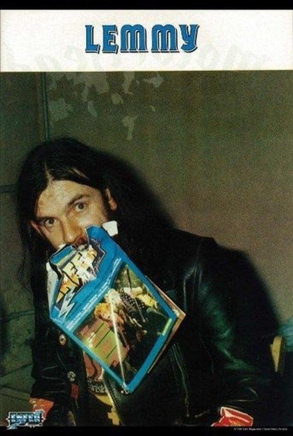 motorhead scary lemmy early years rare poster