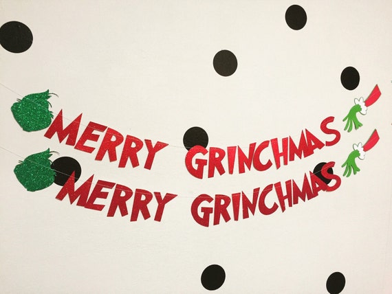 Merry Grinchmas Banner Decoration