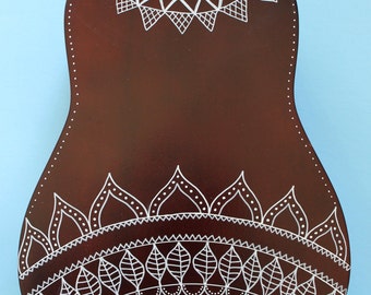 Zentangle-Inspired Painted Ukulele