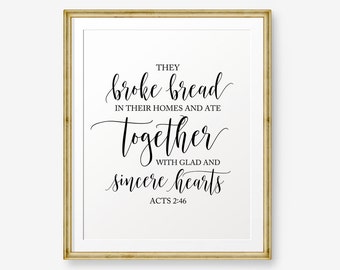 Wall Homes they broke bread | etsy Wall Homes they broke bread | etsy