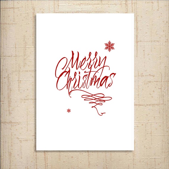 Items similar to Christmas Card 2 - Merry Christmas - Christmas Print 5x7, 4x6, Christmas