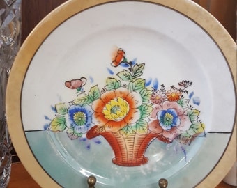 Vintage Lusterware Painted Plates