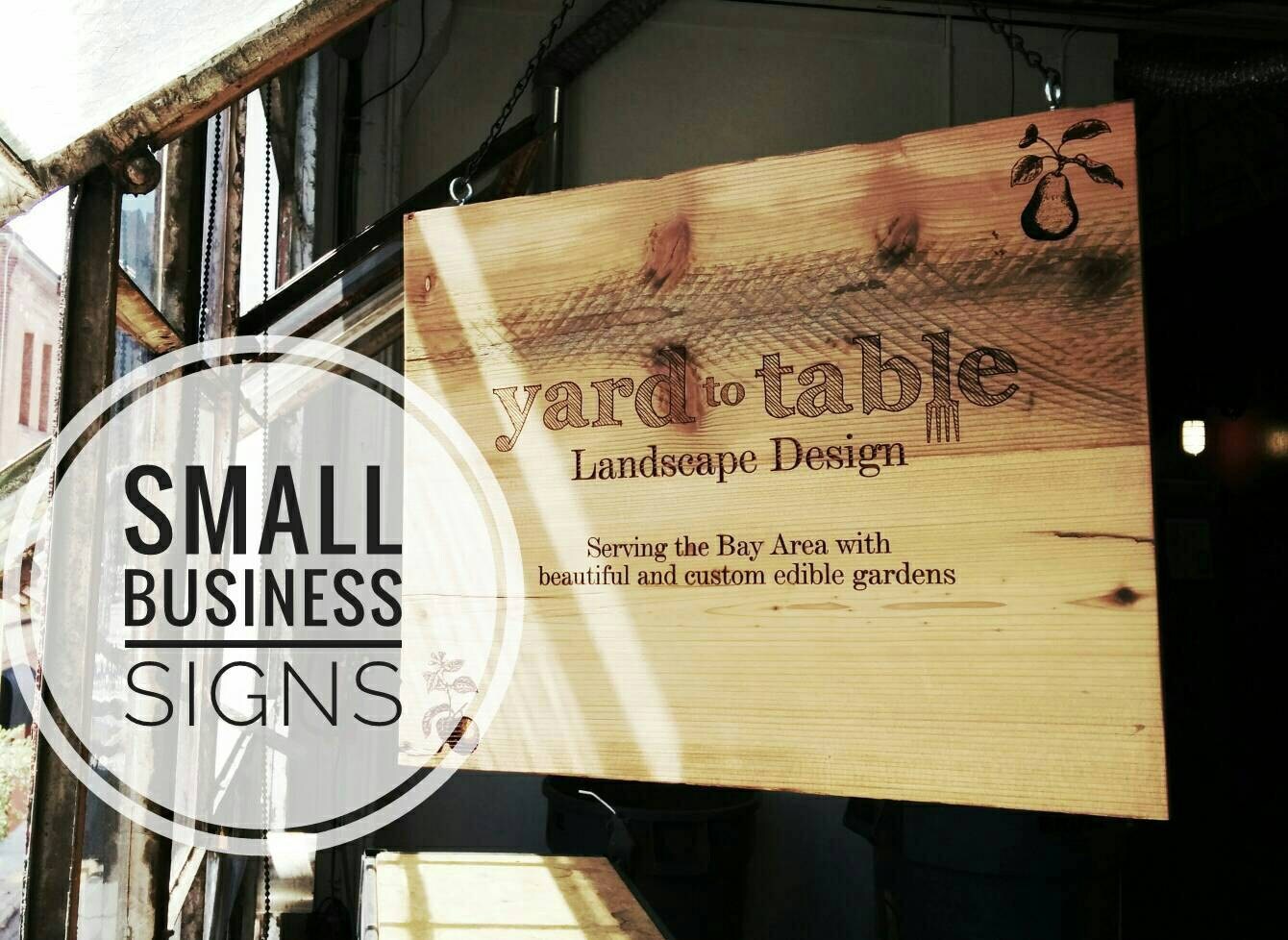 Store and Small Business Signs Engraved on Reclaimed