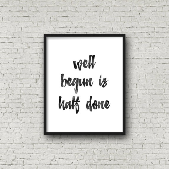 printable poster mary poppins quote well begun is by
