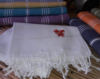 White Turkish towel,bath towel,handmade turkish beach towel,Turkish hammam towel,sarong ,fouta pareo