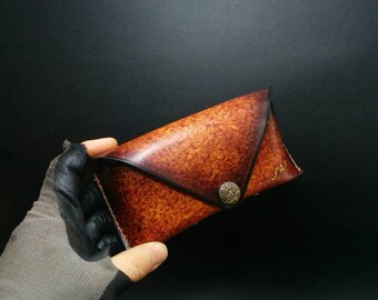 Eye glass case, Sunglass case, Leather glass case, leather eyeglass case,leather sunglass case,handmade