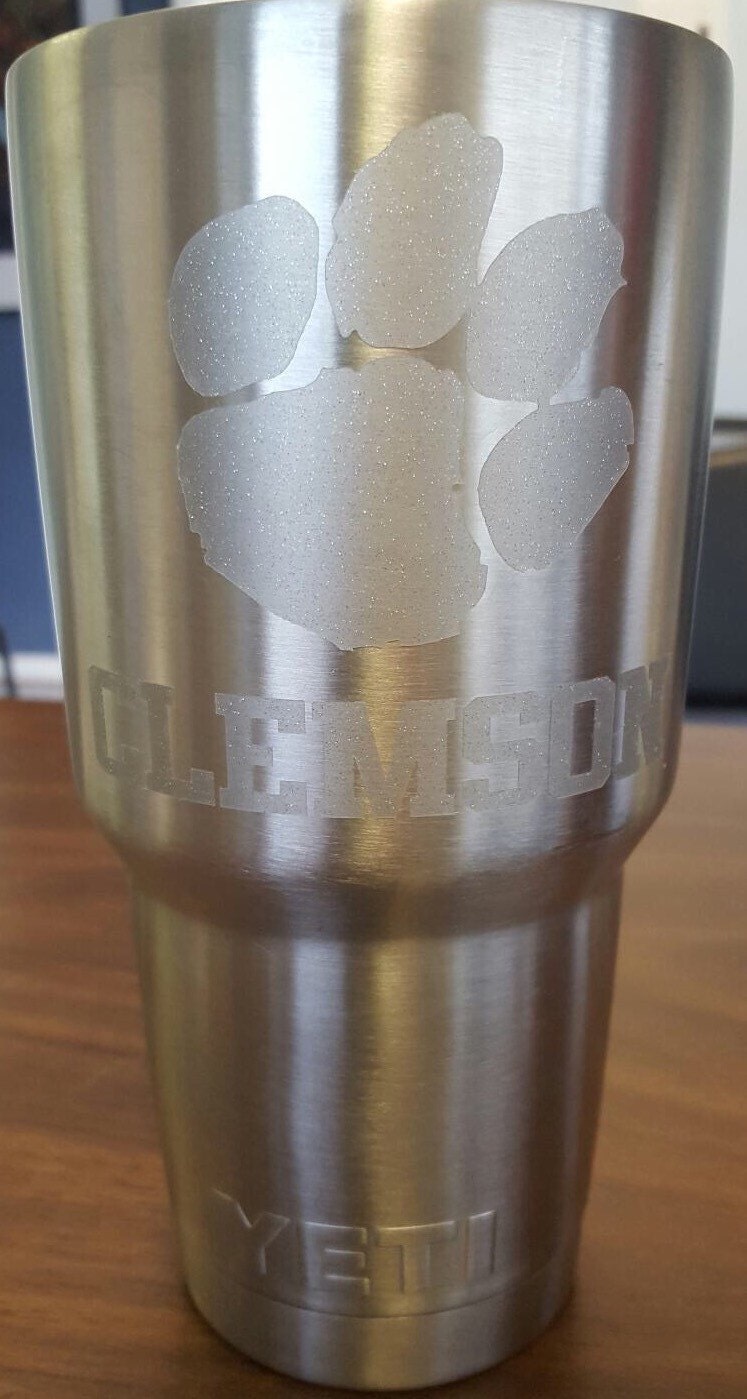 Etched Cup Decal Yeti Etched Vinyl Monogram Cup Decals