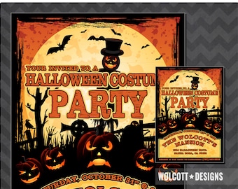 Halloween Costume Party - Costume Party Invitation - Costume Party Halloween - Halloween Invite
