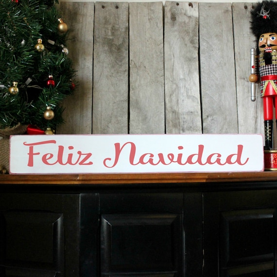 Feliz Navidad Wood Sign Merry Christmas by PalateForPallets