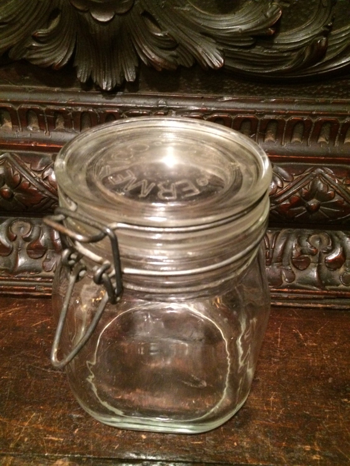 Ermetico Wire Bale Clamp Pint Canning Jar Made in Italy