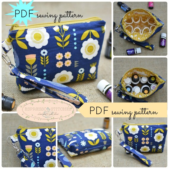 Download Essential Oil Bag PDF Pattern pdf sewing pattern sewing