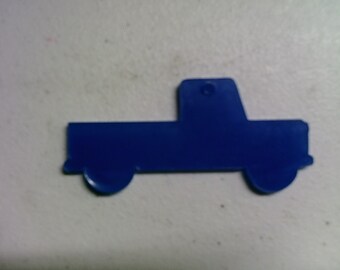5 acrylic PICK UP TRUCK chain key blanks