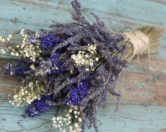 Lavender Blues Dried Flower Bouquet