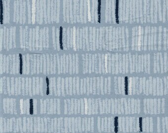 Blue Chalk- Landscape by Ink and Spindle for Cloud 9 Fabrics- 100% Certified Organic Cotton