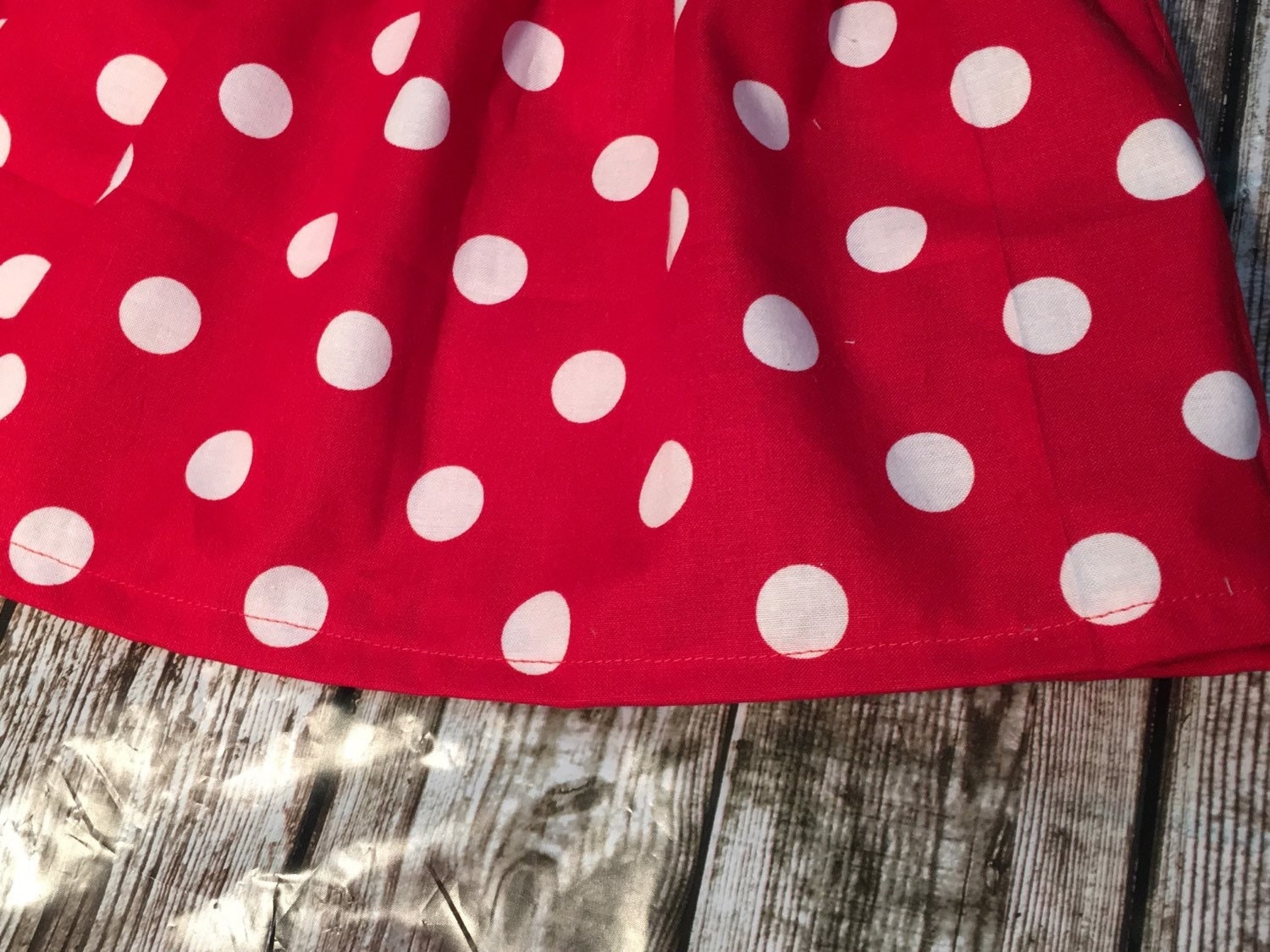 Red and White Polka Dot Skirt Toddler Skirt Red Skirt