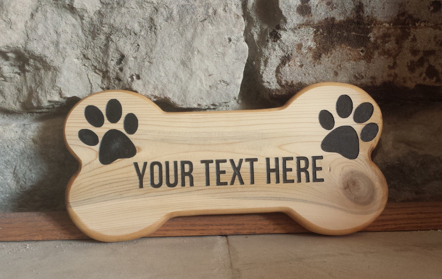 Dog Bone Sign Pet Gift Personalized Sign Dog Sign Custom