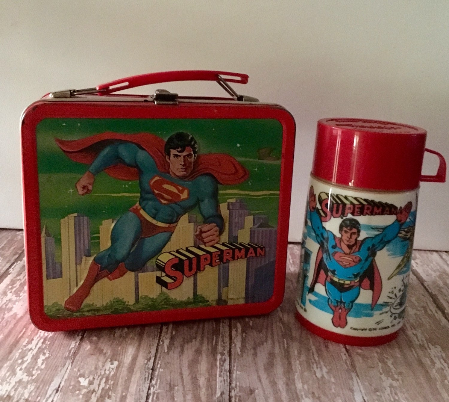 vintage superman lunch box