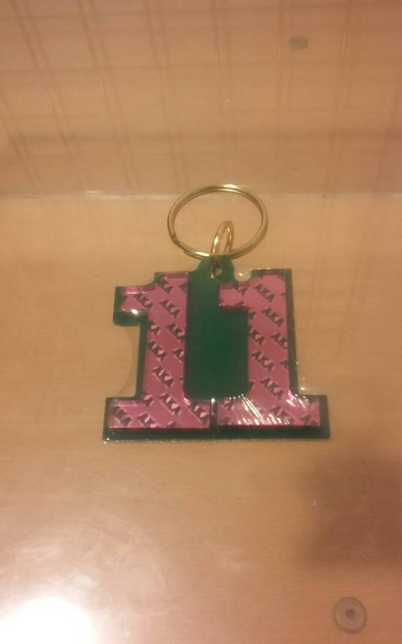 Alpha Kappa Alpha Line Number Keychain 11