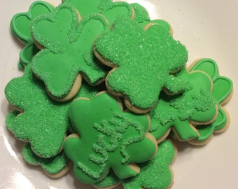 Items similar to St. Patrick's Day sugar cookies ~ Luck o' the Irish be ...