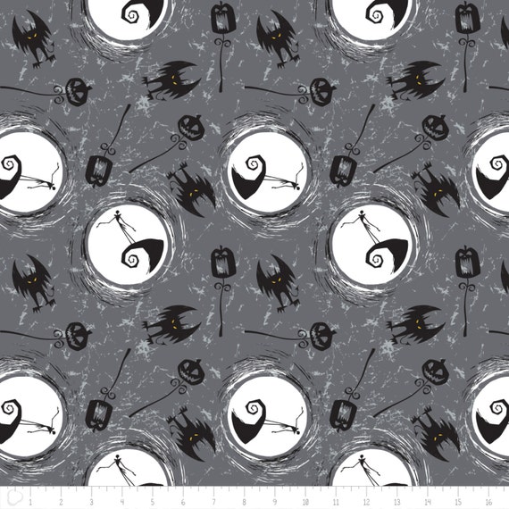 Nightmare Before Christmas Fabric / Jack Skellington Fabric