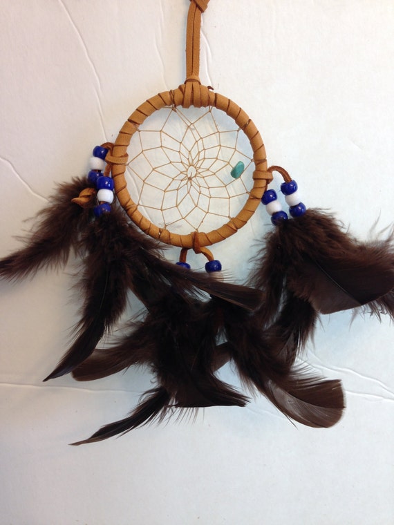 Blue and White Cherokee Dream Catcher