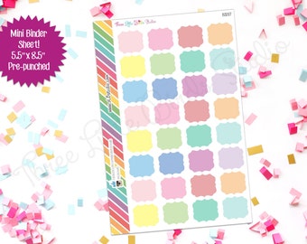 pastel scalloped circle planner stickers bs039 for by 3lbstudio