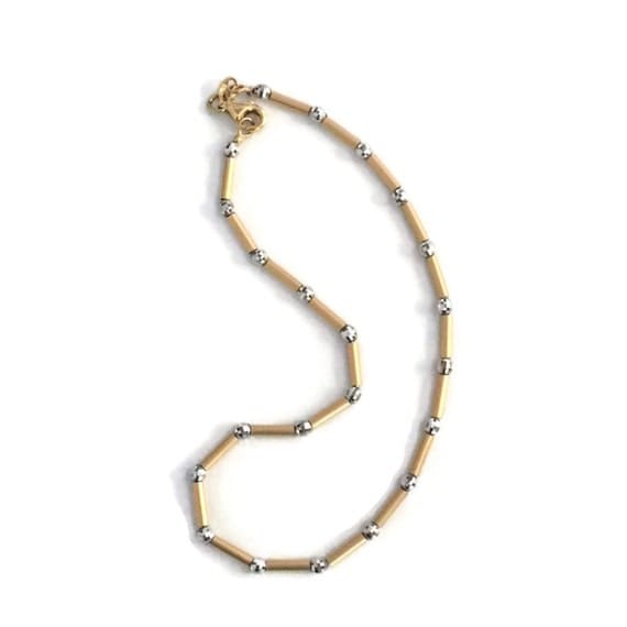 Gold Anklet Gold Ankle Bracelet 14k Gold by VivaTerraVintage