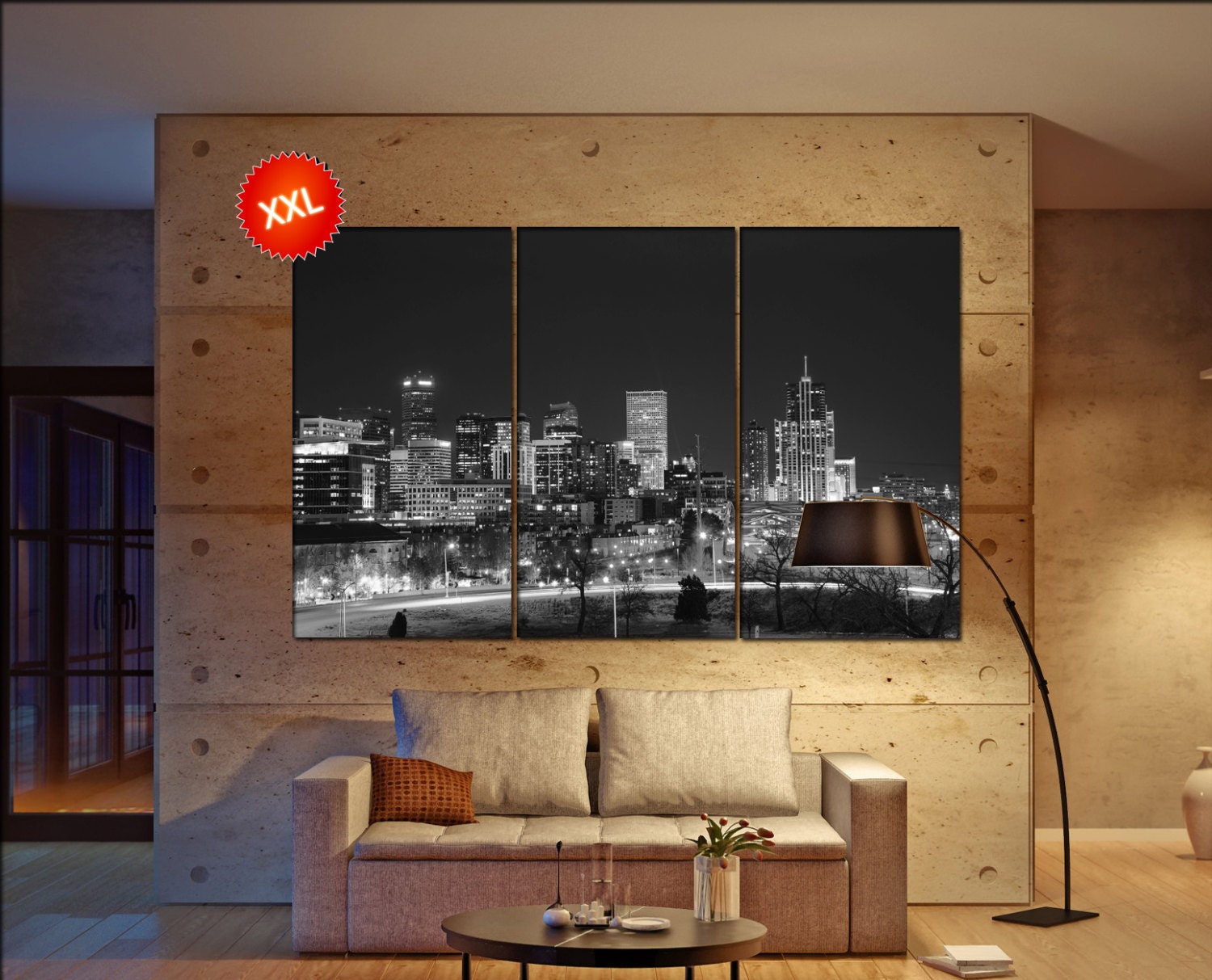 Denver canvas wall art Denver wall decor canvas wall art Denver large