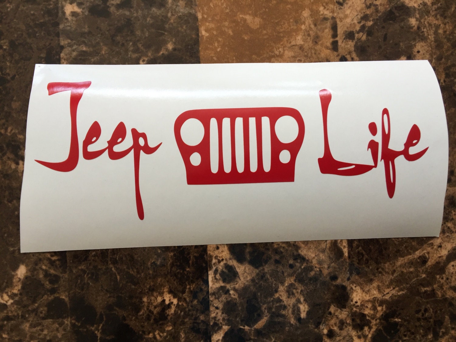 Jeep Life Vinyl Decal Car Window Logo Go Topless Decal Jeep