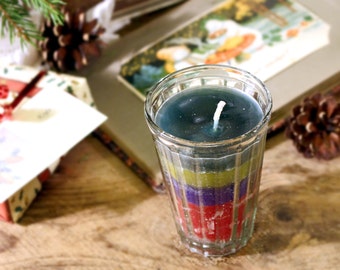 Unique Candle Glass, Handmade candles - Ideal Gift For A Housewarming Party – Adds Color To A Romantic Candlelight Dinner, Themed Birthday