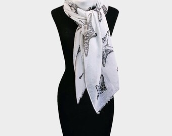 Starfish Summer Scarf/Wrap/Shawl - Free Shipping!