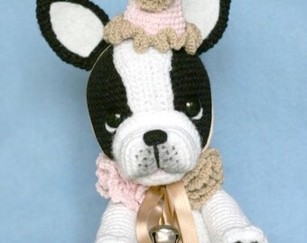 Elfin Thread- Gaspard the French Bulldog Clown PDF Amigurumi Pattern (Crochet French Bulldog)